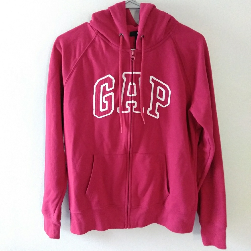 Fuscia Gap Hoodie Sweater